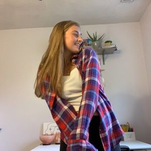 Red and blue Flannel